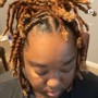 Two stand twist on natural hair with wash