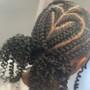 Cornrows with designs