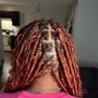 Large trible braids your choice of design for the front half