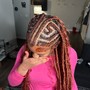 Large trible braids your choice of design for the front half