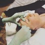 Foaming enzyme facial