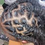 "On Shoulder" Loc Retwist