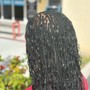 Small medium knotless braids