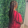 Box Braids(medium size) mid back/waist length