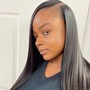 Full -sew in with leave out  comes  with cleansing scalp