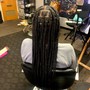 Paris Knotless braids mid-back length