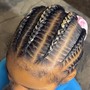 Small Fulani braids W/knotless