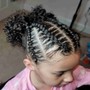 Kids Cornrows (Without Added Hair)