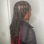 Cornrow braided ponytail