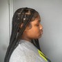 Cornrow braided ponytail