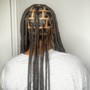 Cornrow braided ponytail