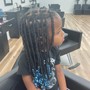 Smedium knotless braids