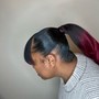 Sleek extension ponytail