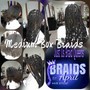 Smedium Box Braids ($50.00 deposit) let me know your color hair