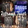 (Fulani) Tribal/Knotless Braids in back ($50.00 deposit)