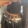 Loc wash/retwist style