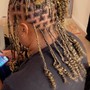 feed in braided ponytail