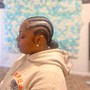 Tribal braids with smedium knotless