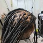 interlocing dreads (starting at ear length)