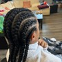 Cornrows w/hair added