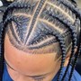 Kid's Cornrows with Added Hair