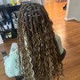 Small/Medium knotless Braids mid back- waist length