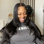 Shampoo and blow out & style (sew-in maintenance)