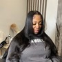 Shampoo and blow out & style (sew-in maintenance)