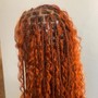 French curl braids small