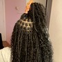 French curl braids small