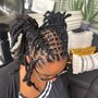 Loc Style ( Petal buns, Barrles / updo )