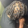 Barrel twist on locs