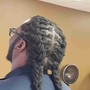 Kid's Cornrows With Added Hair