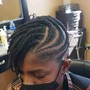 Flat Twists With Added Hair