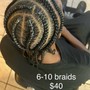 6-10 Men/Women Braids