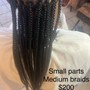 Box Braids pre parts