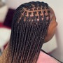 Small Senegalese twist (shoulder length)