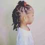 Kids Dutch Braids on natural hair(12& under)