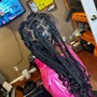 Small Knotless Braids 42" (Mid-back)