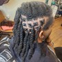 Retwist w/ Rope Twist (Every 2 locs)