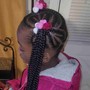 Kids braids with weave