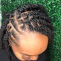 two strand twist + retwist