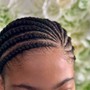 Feed in Ponytail Braids (Medium)