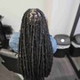 Med knotless Braids