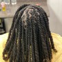 Two strand twist on natural hair