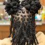 Two strand twist on natural hair