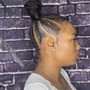 Small straight back Stitch Braids