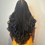 French curls (box braids) **read description