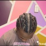 Large traditional Box Braids