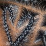 Large traditional Box Braids